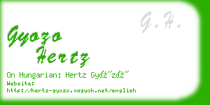 gyozo hertz business card